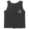 0012. Good Vibe Bones Hand Shaka Cool Vintage Hipster Graphic Men's Tank Top (Charcoal, Small) view 1