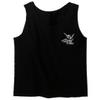 0012. Good Vibe Bones Hand Shaka Cool Vintage Hipster Graphic Men's Tank Top (Black, X-Large) view 1