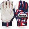 Franklin Sports MLB Digi Camo Batting Gloves, White/Navy/Red, Small view 1