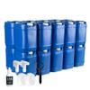 Saratoga Farms 5-Gallon Stackable Water Storage Containers with Lids, Emergency Water Storage Kit Including Spigots and Water Preserver Bottles, 100 Gallons view 1