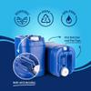 Saratoga Farms 5-Gallon Stackable Water Storage Containers with Lids, Emergency Water Storage Kit Including Spigots and Water Preserver Bottles, 100 Gallons view 2