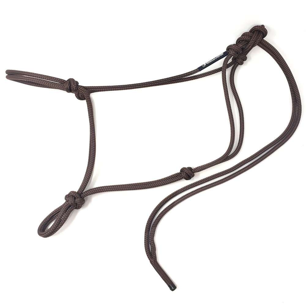 Knotty Girlz 2 Knot Rope Horse Halter (Brown, Foal)