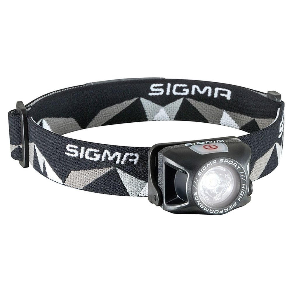 Sigma HEADLED II Multi Sport Head Light/ Headlamp, Rechargeable, 120 Lumens, 35 m Beam Range, 400 m Visibility, Integrated Micro USB Recharge, 4 Modes, Washable Elastic Band, IP44 Splash Resistant