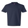 Hanes Authentic TAGLESS Boys' Cotton T-Shirt_Navy_L view 1