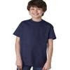 Hanes Authentic TAGLESS Boys' Cotton T-Shirt_Navy_L view 3
