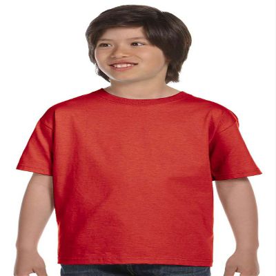 Hanes Boys' TAGLESS ComfortSoft Crewneck T-Shirt_Deep Red_M
