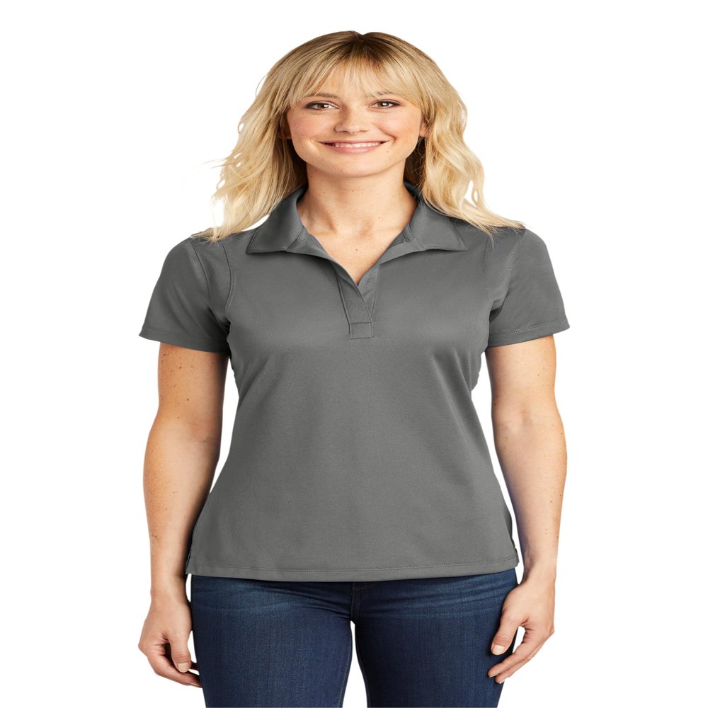 SPORT-TEK Women's Micropique Sport-Wick Polo | Ladies Short Sleeve Collared Shirt, Lightweight Top for Work, Tennis & Golf