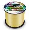 Ashconfish Braided Fishing Line-16 Strands Hollow Core Fishing Wire 1000M/1093Yards 250LB Abrasion Resistant Incredible Superline Zero Stretch Ultrathin Diameter Woven Thread Yellow view 1