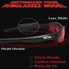 Fiskr Polarized Lenses Replacement for Oakley Holbrook(OO9102) Sunglasses with Anti-scratch&Anti-saltwater&Anti-dust Coating(Fire Red & Ice Blue) view 3