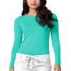 Adar Underscrubs for Women - Long Sleeve Underscrub Comfort Tee - 2900 - Sea Glass - M view 1