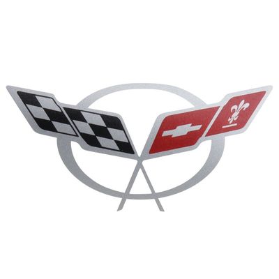 Corvette Air Intake Bridge Decal Sticker: 1997-2004 C5 & Z06 (Silver)