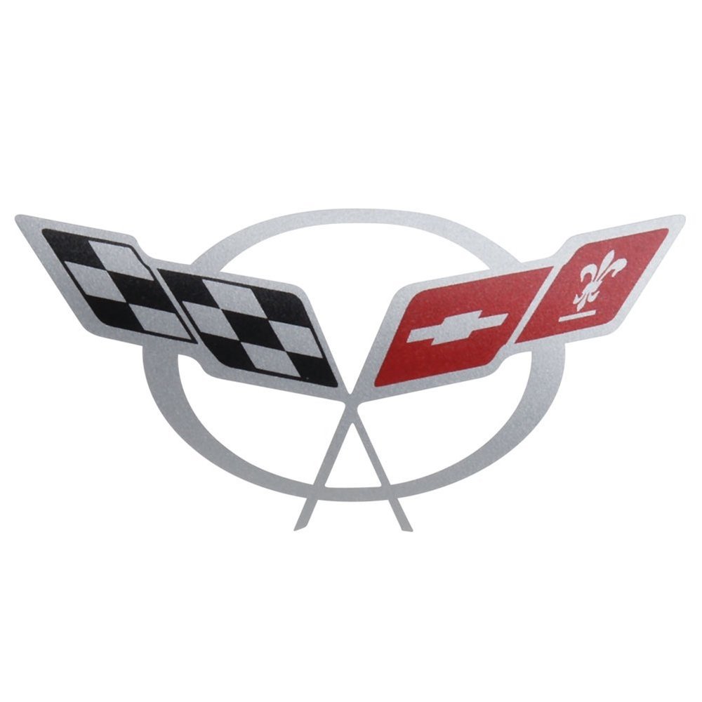 Corvette Air Intake Bridge Decal Sticker: 1997-2004 C5 & Z06 (Silver)