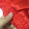 26" Red Girls Stretched Shiny Satin Flowy Long Dance Skirt Dancewear view 3
