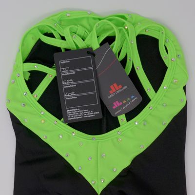Sagester # 625 / Italy Hand-Made/Figure Ice Skating Bodysuit/SW/Sz: I, Green