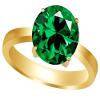 Solitaire Engagement Ring for Women Round Simulated Emerald 925Y Silver-9 view 1