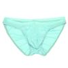 FEESHOW Men's Silky Bikini Briefs Bulge Pouch Underwear Swimwear Ruched Back (Sky Blue, one Size) view 1