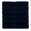 BY LORA Terry Cotton Hand Towels, Navy Blue, Set of 6 view 1