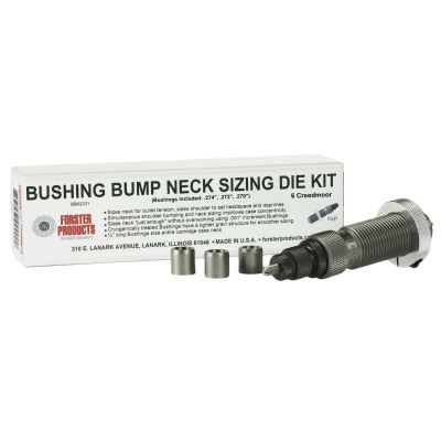 Forster Precision Plus Bushing Bump Neck Sizer Die with 3 Bushings 6.5MM Creedmoor