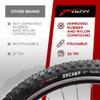 Fincci Pair 27.5 x 2.10 Mountain Bike Tire 54-584 Foldable Tires Oncamp for Road MTB Mud Dirt Offroad Bicycle - 27.5x2.10 Tire Pack of 2 view 3
