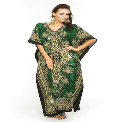 New Ladies Oversized Maxi Kimono Kaftan Tunic Kaftan Dress Free Size