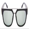 Edge I-Wear Sleek Square Double Nose Bridge Sunnies w/Flat Lens 1302WD-FLSD-2(M.BLK.g15) view 2