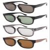 Edge I-Wear Sleek Square Double Nose Bridge Sunnies w/Flat Lens 1302WD-FLSD-2(M.BLK.g15) view 3