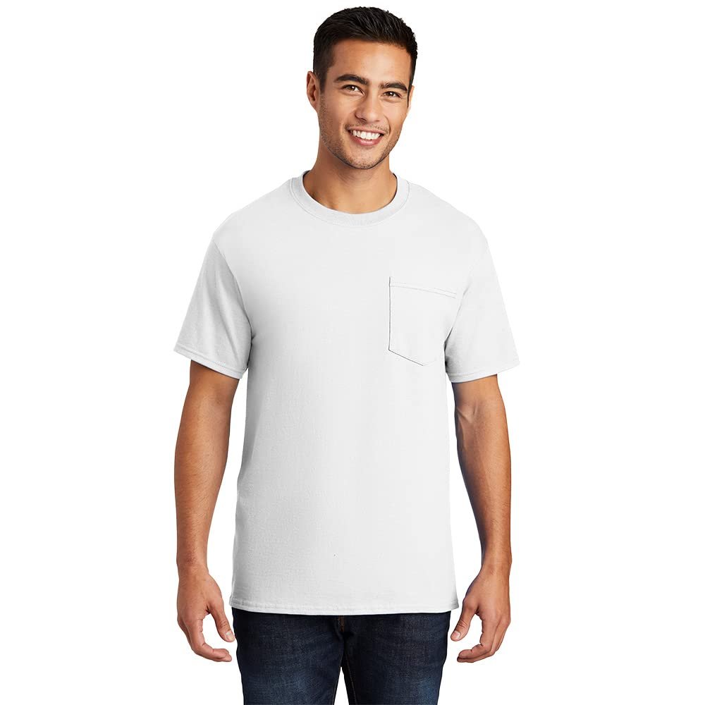 Port & Company - Essential Pocket Tee 4XL White