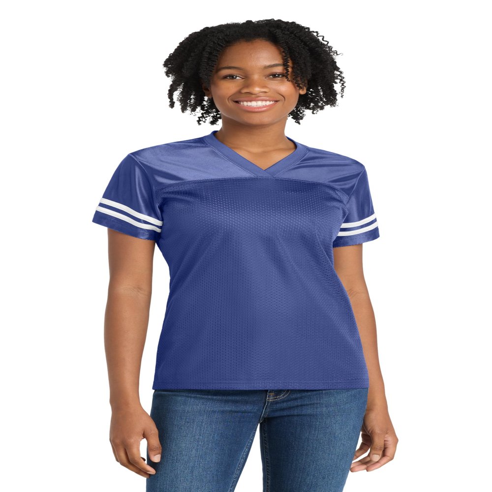 SPORT-TEK Women's PosiCharge Replica Jersey | Athletic Workout Clothing for Spring & Summer, Trendy Ladies Gym Fashion