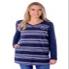 NCAA Women's Fleece Tunic, Navy/White, Large view 1