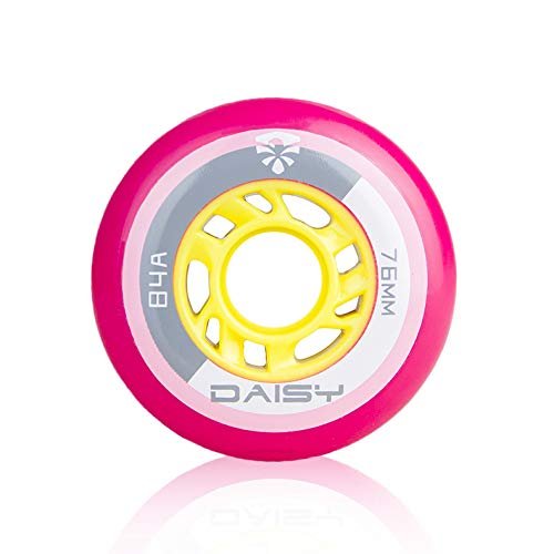 Flying Eagle Daisy Inline Wheels (Pack of 4) (Pink, 72 mm)
