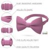 Bow Tie House Boys Classic Pre-Tied Bow Tie Formal Solid Tuxedo (Medium, Smoky Rose) view 2