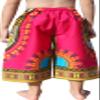 RaanPahMuang Branded Childs Dashiki Pants Pocket Baggy Capri Shorts Elastic Waist, 1-3 Years, Pink view 2
