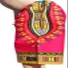 RaanPahMuang Branded Childs Dashiki Pants Pocket Baggy Capri Shorts Elastic Waist, 1-3 Years, Pink view 3