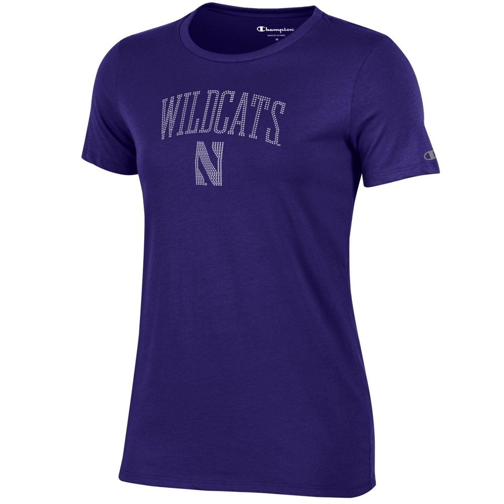 Champion NCAA Women's University V-Neck 1, Northwestern Wildcats, X-Small