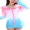 TRENDY XU Womens Outdoor Lightweight Skin Coat Sun Protection Waterproof Hoodies Jacket (M, Blue) view 1