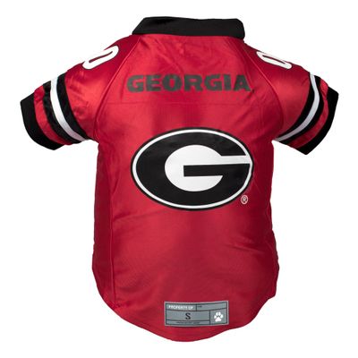 Littlearth NCAA Georgia Bulldogs Premium Pet Jersey, Team Color, Small