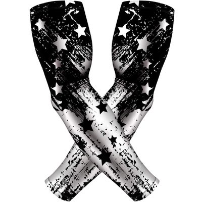B-Driven Sports Premium Pro-Fit Compression Arm Sleeves for Men Women & Youth 44 Graphic Designs Improve Circulation Reduce Muscle Fatigue Enhance Performance for Baseball Football & More (1 Pair)