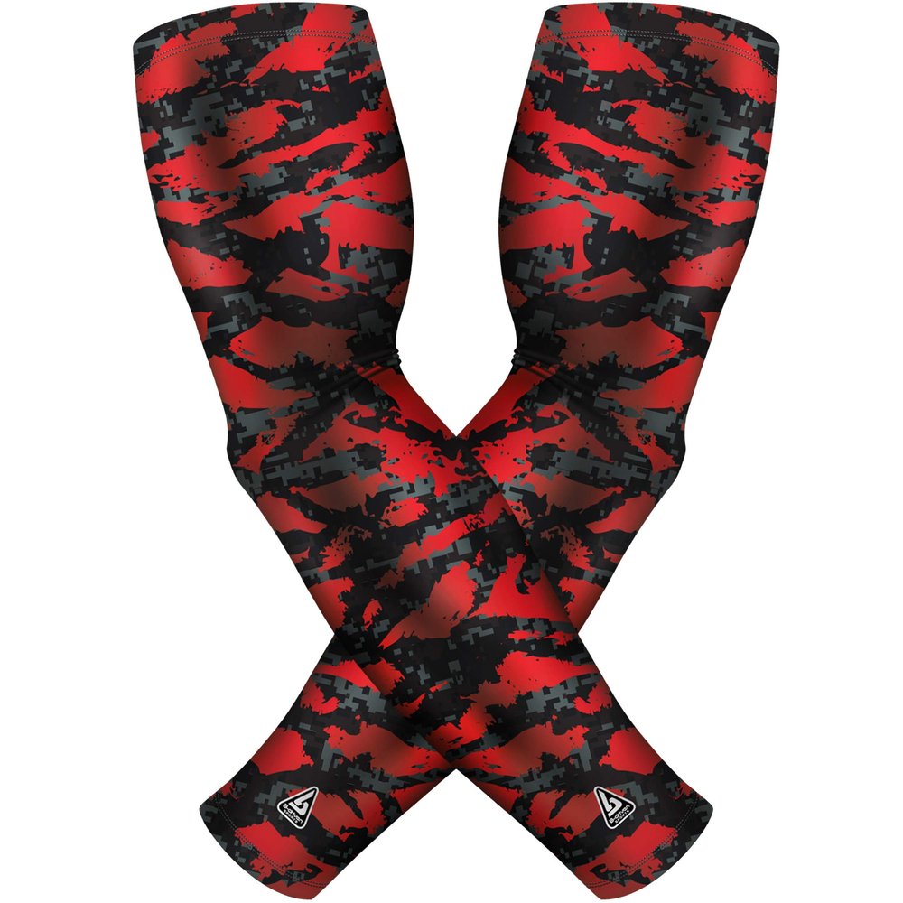 B-Driven Sports Premium Pro-Fit Compression Arm Sleeves for Men Women & Youth 44 Graphic Designs Improve Circulation Reduce Muscle Fatigue Enhance Performance for Baseball Football & More (1 Pair)