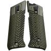 StonerCNC Mark IV Target Hunter or Competition Grips G10 Slash and Burn Design Will Fit Ruger Mark IV Rimfire Only (OD Green Black) view 1