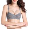 Lefox Women's Lumiere Lace Unlined Balconette Bra and Panty Set - (Gray 34C) view 2