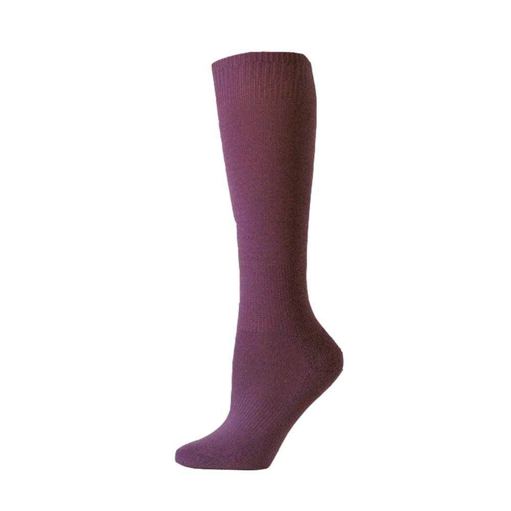 COUVER Kids Youth Knee High Soccer Sock for Boy, Purple, Age 3-5