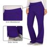 Cherokee Women Scrub Pant with Straight Leg Pull-on Pant Medical Bottom with 4 Pocket & 2-Way Stretch Fabric - WW110, L, Grape view 3