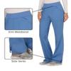 Cherokee Women Scrub Pant with Straight Leg Pull-on Pant Medical Bottom with 4 Pocket & 2-Way Stretch Fabric - WW110, M, Ciel Blue view 3