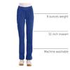 Cherokee Women's Mid Rise Straight Leg Pull-on Pant, X-Small Petite, Galaxy Blue view 4