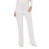 WW Revolution by Cherokee Women's Mid Rise Moderate Flare Drawstring Pant Petite, White, Small Petite view 1