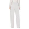 WW Revolution by Cherokee Women's Mid Rise Moderate Flare Drawstring Pant Petite, White, Small Petite view 2