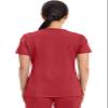Cherokee Scrubs Top for Women Mock Wrap with 3 Pockets, Soft, 2-Way Stretch & Durable Fabric - WW610, L, Red view 3