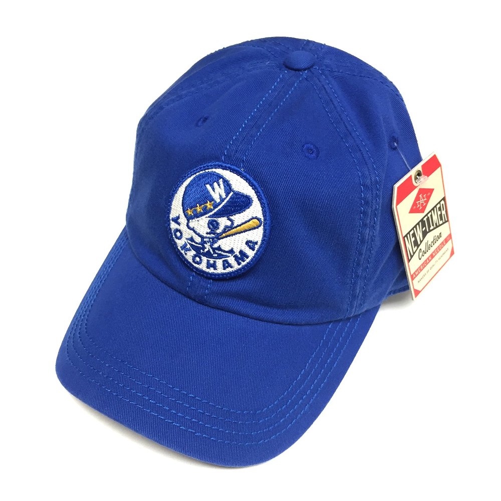 AMERICAN NEEDLE Japan Yokohama Whales New Timer Slouch Royal Blue Baseball Cap Retro Snapback Cap Hat