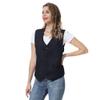 TopTie Unisex Button Vest Work Wear Uniform Vest-Black-XXL view 2