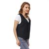 TopTie Unisex Button Vest Work Wear Uniform Vest-Black-XXL view 4